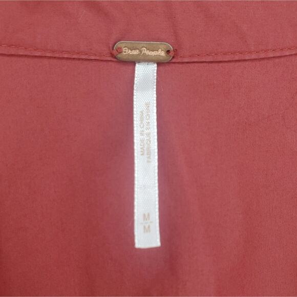 Free People Charlie Button Down Blouse Medium - Picture 7 of 9